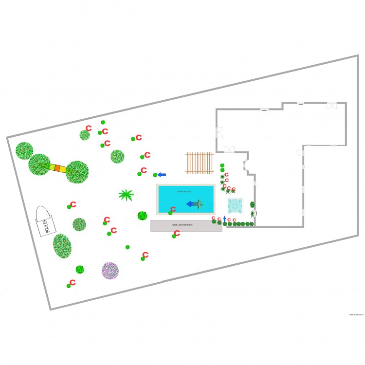 plan arbustes 17250. Plan de 0 pièce et 0 m2