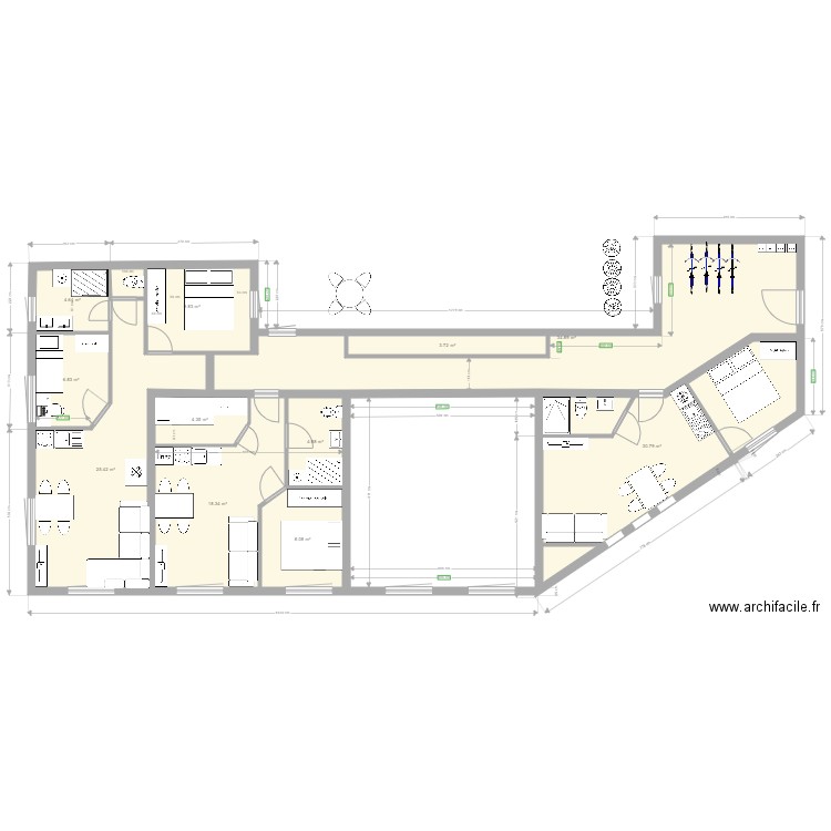 cbc1 amenagement. Plan de 0 pièce et 0 m2