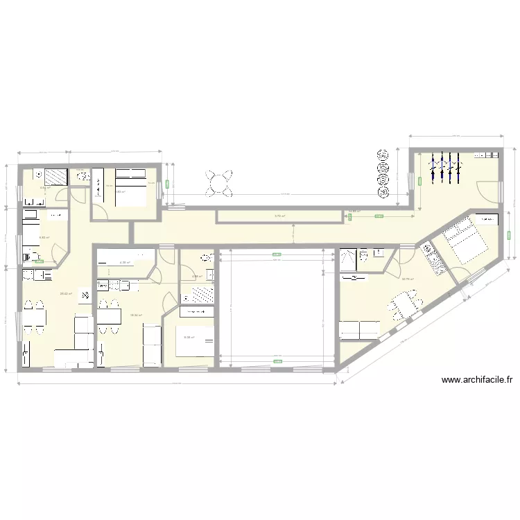 cbc1 amenagement. Plan de 