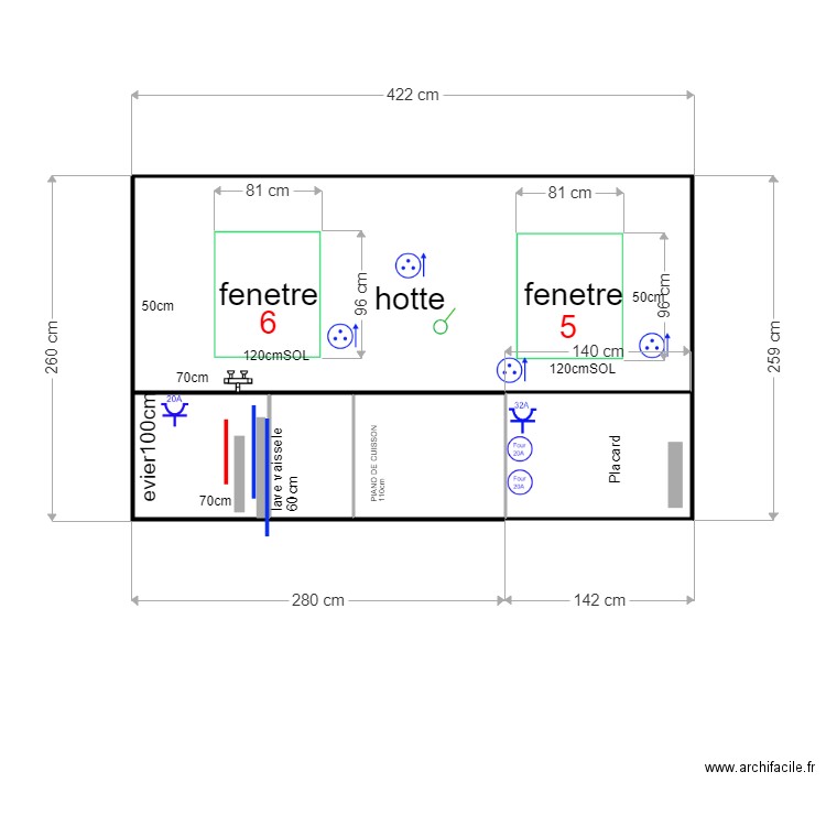 MUR CUIISfenetre. Plan de 0 pièce et 0 m2