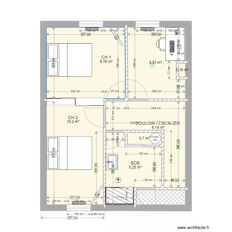 R1 - Maison TIRAUX Peinture. Plan de 