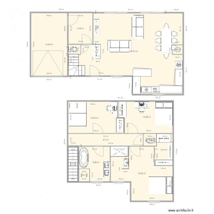 projet  1 bis. Plan de 0 pièce et 0 m2