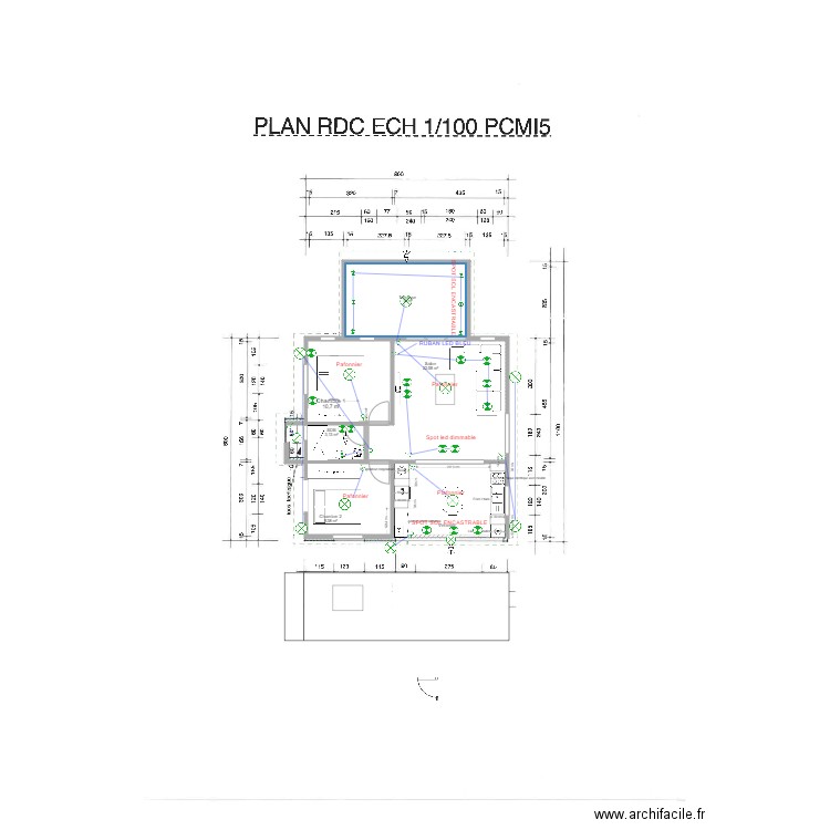 plan schéma électrique. Plan de 0 pièce et 0 m2