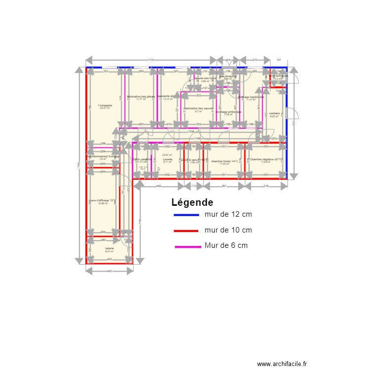 isofroid. Plan de 19 pièces et 193 m2