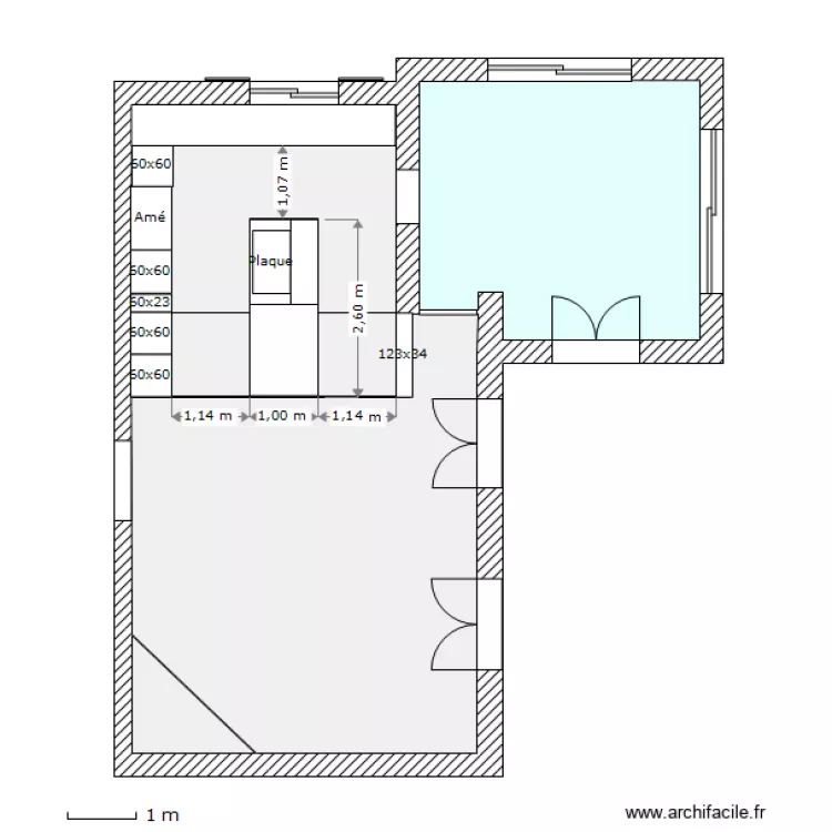 Cuisine Severine C6. Plan de 