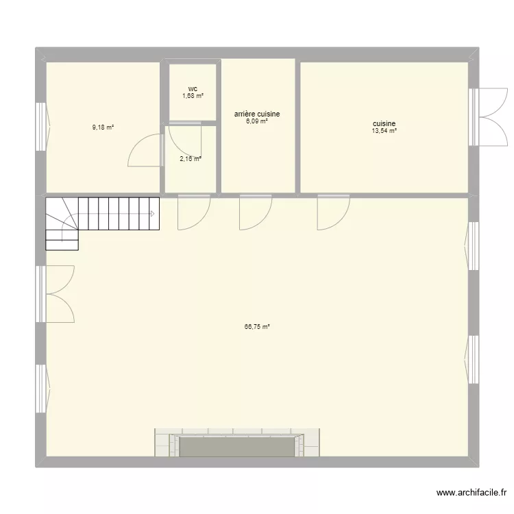 Rez de chauss&eacute;e. Plan de 