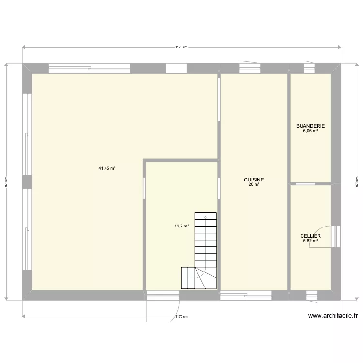 croquis RDC. Plan de 