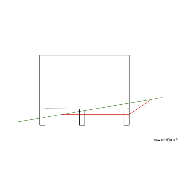 plan de coupe atelier. Plan de 0 pièce et 0 m2