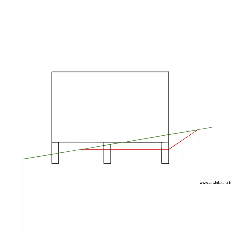 plan de coupe atelier. Plan de 