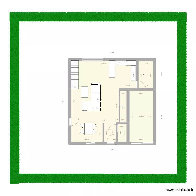 maison. Plan de 