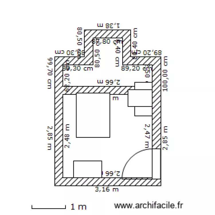 chambre bébé. Plan de chambre bébé. Plan de