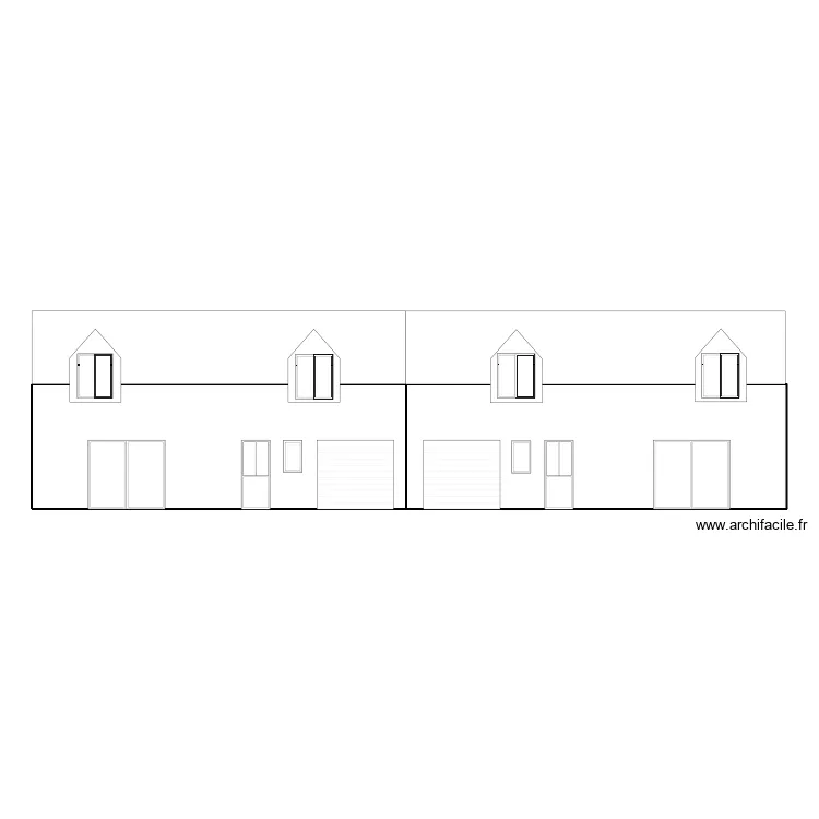 plan facade avant ferte . Plan de plan facade avant ferte . Plan de