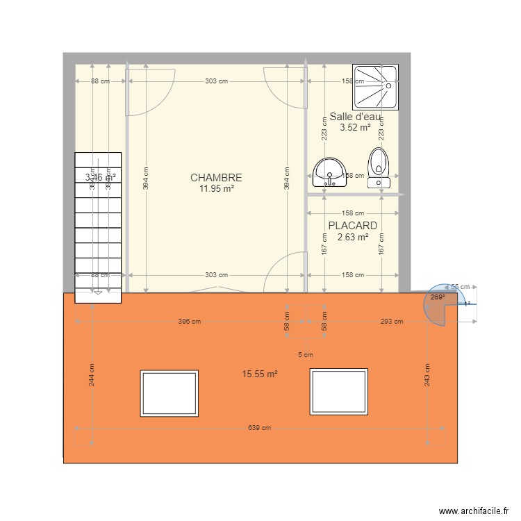 1ER ETAGE. Plan de 0 pièce et 0 m2