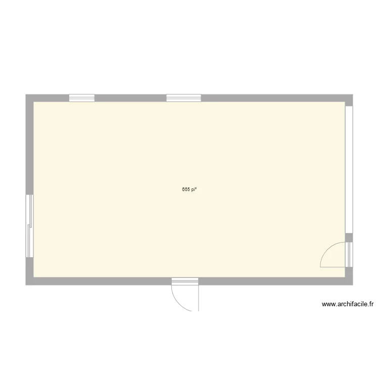 Plan Garage. Plan de 