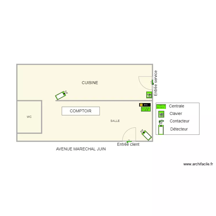 CREPE TO CREPE 30 PLAN ALARME. Plan de CREPE TO CREPE 30 PLAN ALARME. Plan de