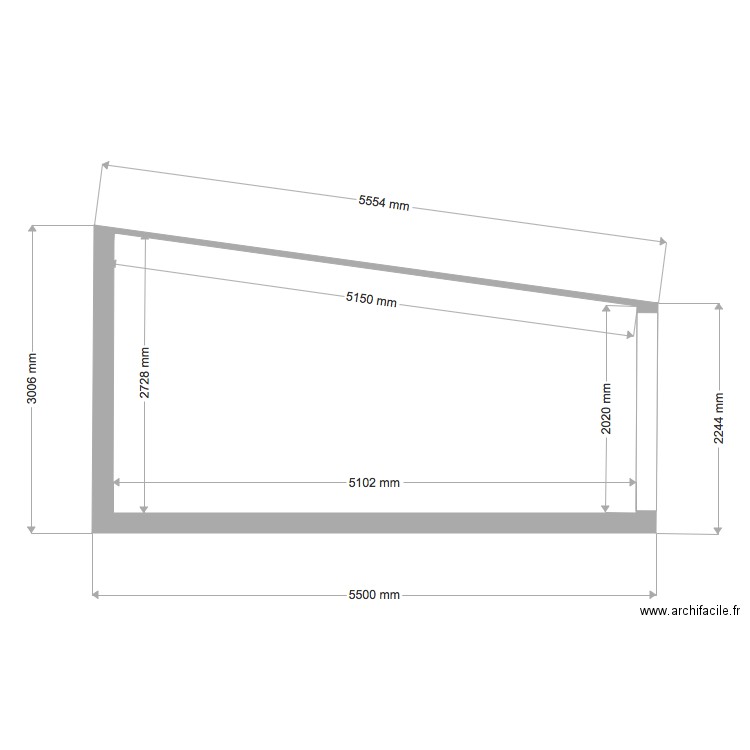 Abri jardin coupe 0. Plan de 0 pièce et 0 m2