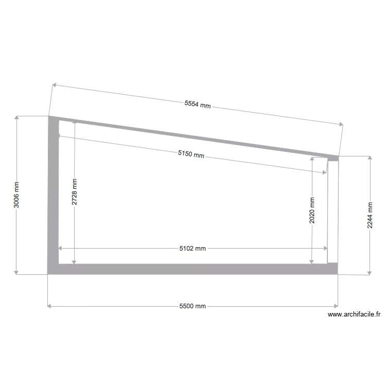 Abri jardin coupe 0. Plan de 