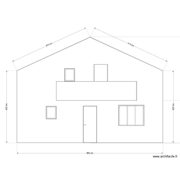 BremFacadeOUEST. Plan de 