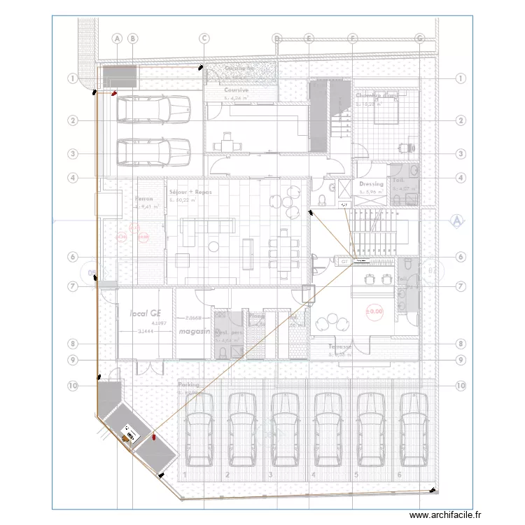 Vid&eacute;o surveillance RDC. Plan de 0 pièce et 0 m2