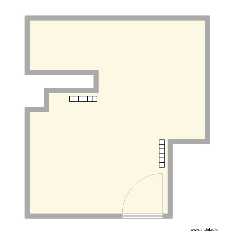 local commercial vuillet arbois. Plan de 1 pièce et 91 m2