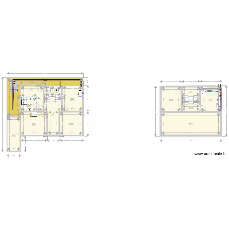 plan fontaine thiamo eau gaz evac. Plan de 