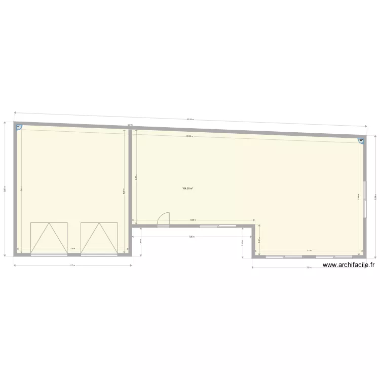 LA CHAPELAUDE. Plan de 