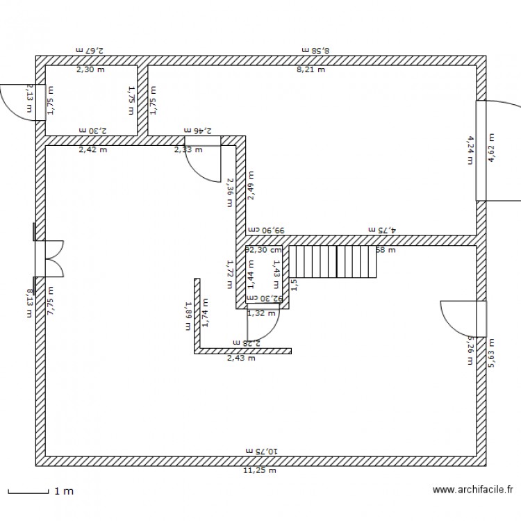 Maison. Plan de 0 pièce et 0 m2