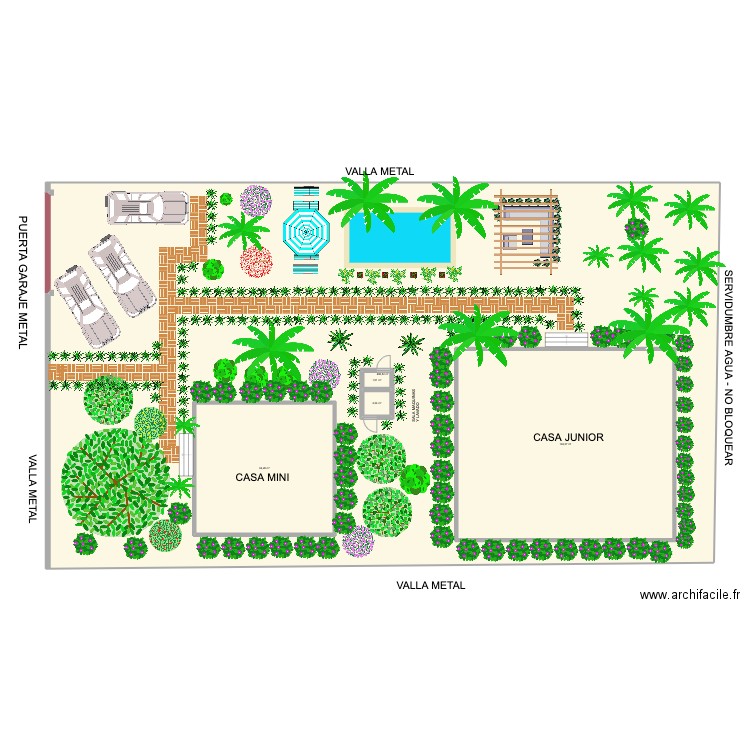 LOTE C Junior + Mini. Plan de 5 pièces et 1131 m2