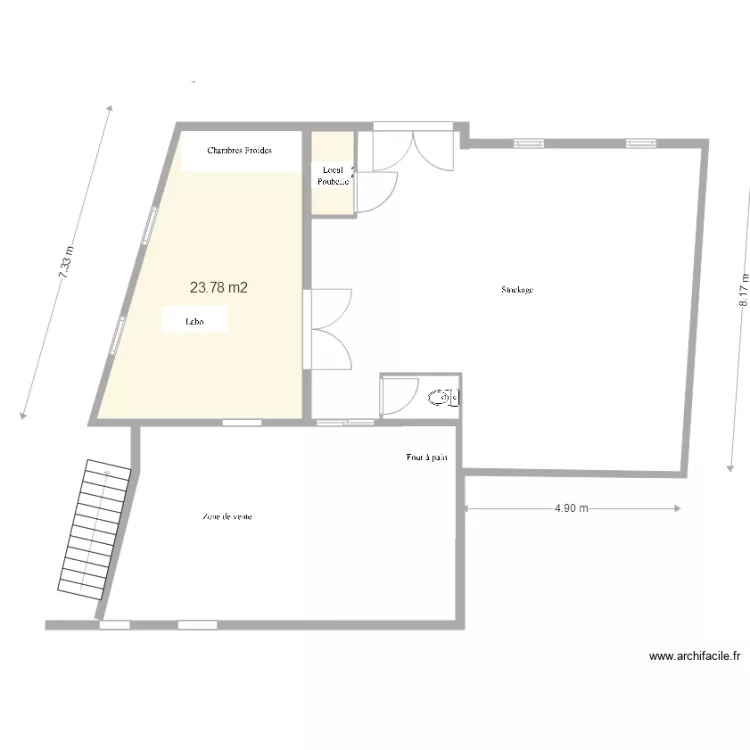 Superette le guerno Plan aménagement modifié projet 2. Plan de Superette le guerno Plan aménagement modifié projet 2. Plan de