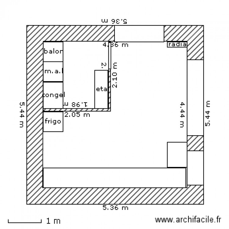 cuisine 12. Plan de 0 pièce et 0 m2