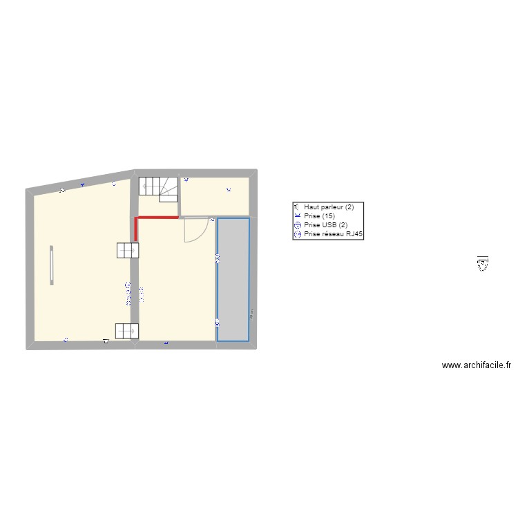 Plan Electricité Comble Coemont. Plan de 0 pièce et 0 m2