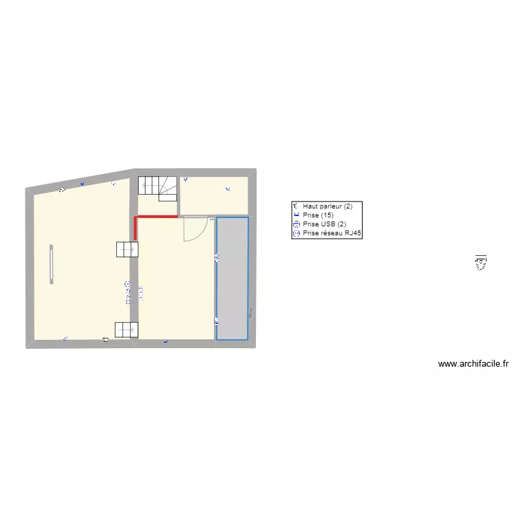 Plan Electricit&eacute; Comble Coemont. Plan de 