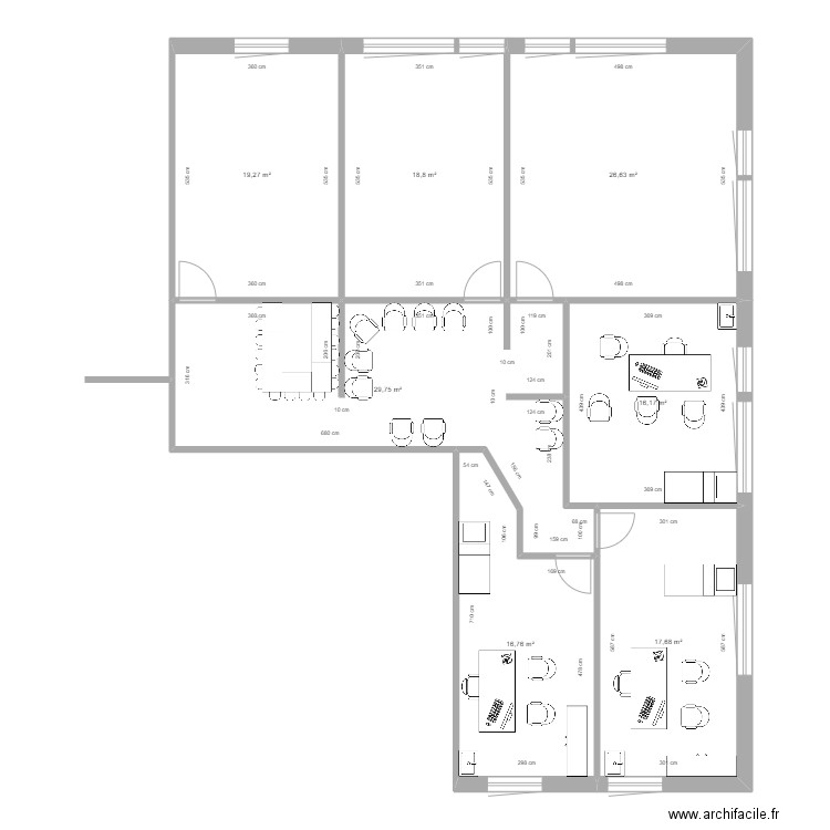 Pole neuro ES2 v2. Plan de 7 pièces et 145 m2