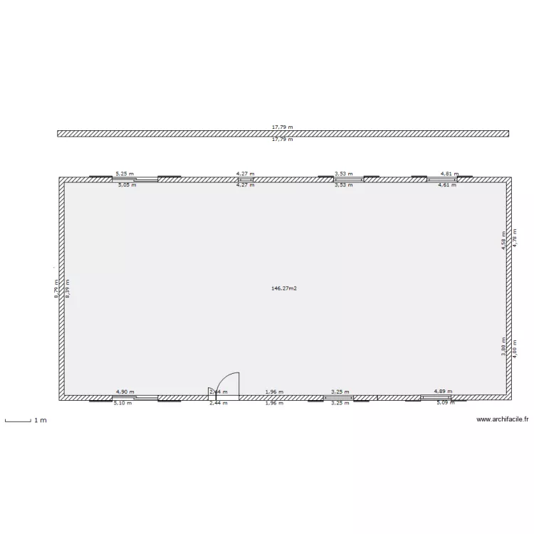 chiffrage ma&ccedil;onnerie. Plan de 