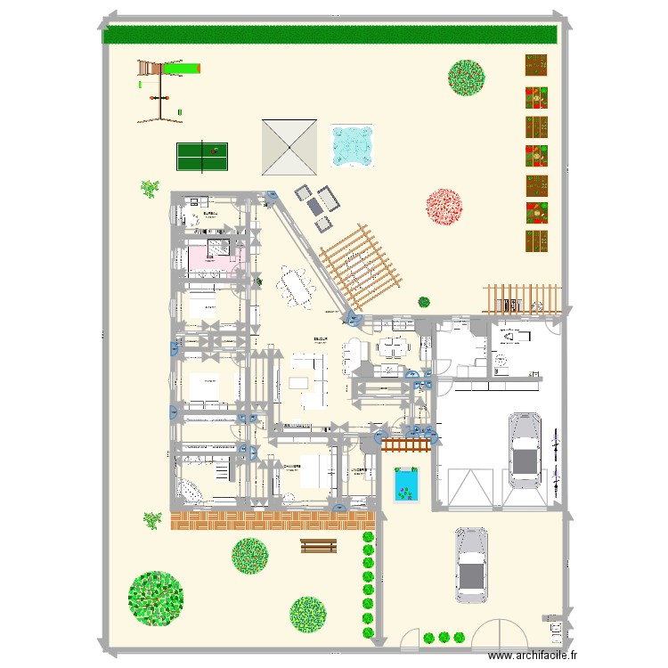 PLAN AC 3. Plan de 13 pièces et 711 m2