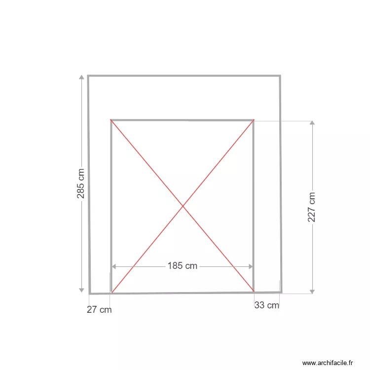 placard entr&eacute;e ferm&eacute;. Plan de 