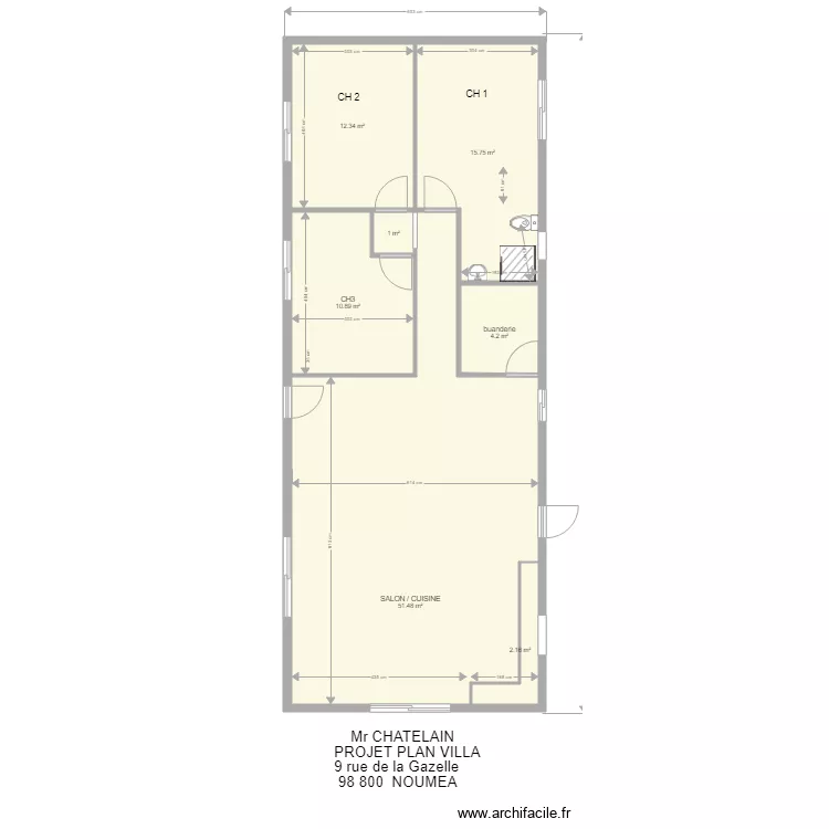 CHATELAIN    PROJET 2. Plan de 