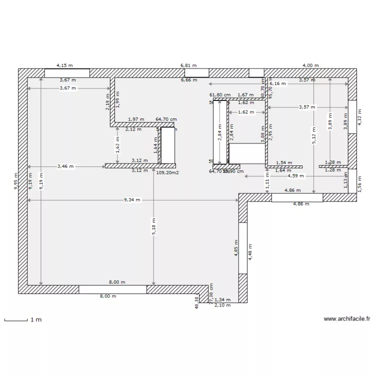 PARTIE NORD. Plan de 