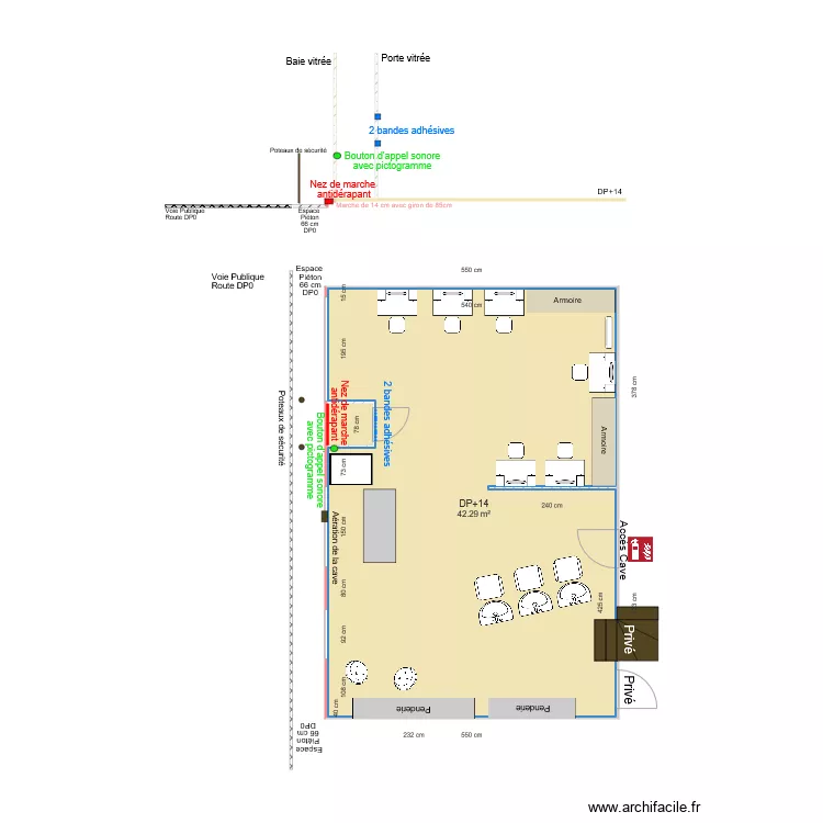 IDE COIFF APRES TRAVAUX. Plan de 