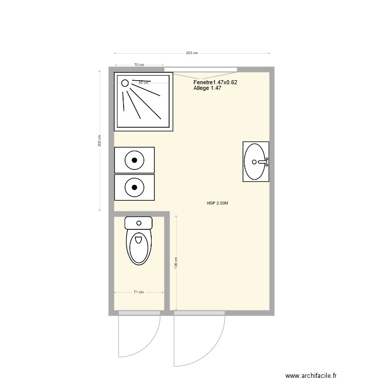 MAUBERT Existant. Plan de 0 pièce et 0 m2