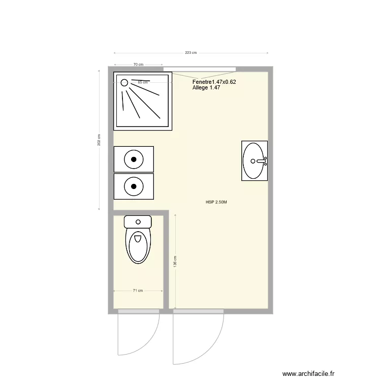 MAUBERT Existant. Plan de MAUBERT Existant. Plan de