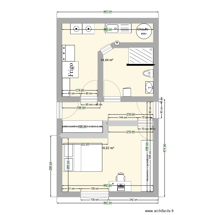 Sous sol chambre et plus. Plan de 0 pièce et 0 m2