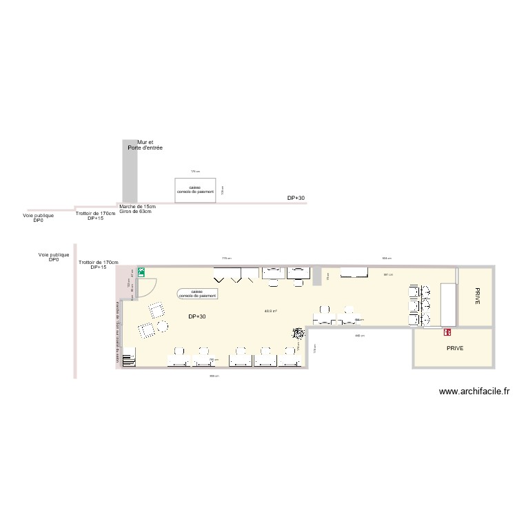 LA PAUSE COIFFURE AVANT TRAVAUX. Plan de 0 pièce et 0 m2