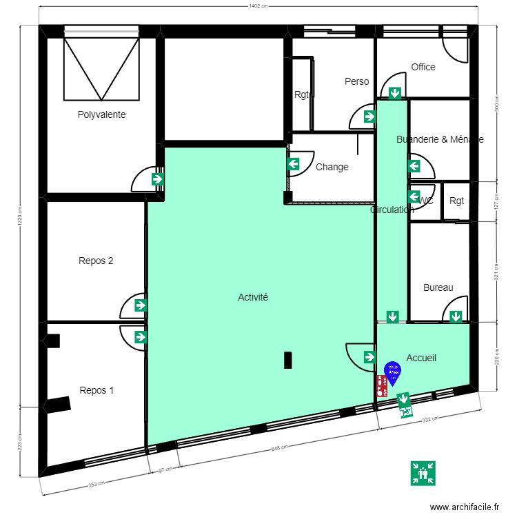 B91V159P evac. Plan de 0 pièce et 0 m2
