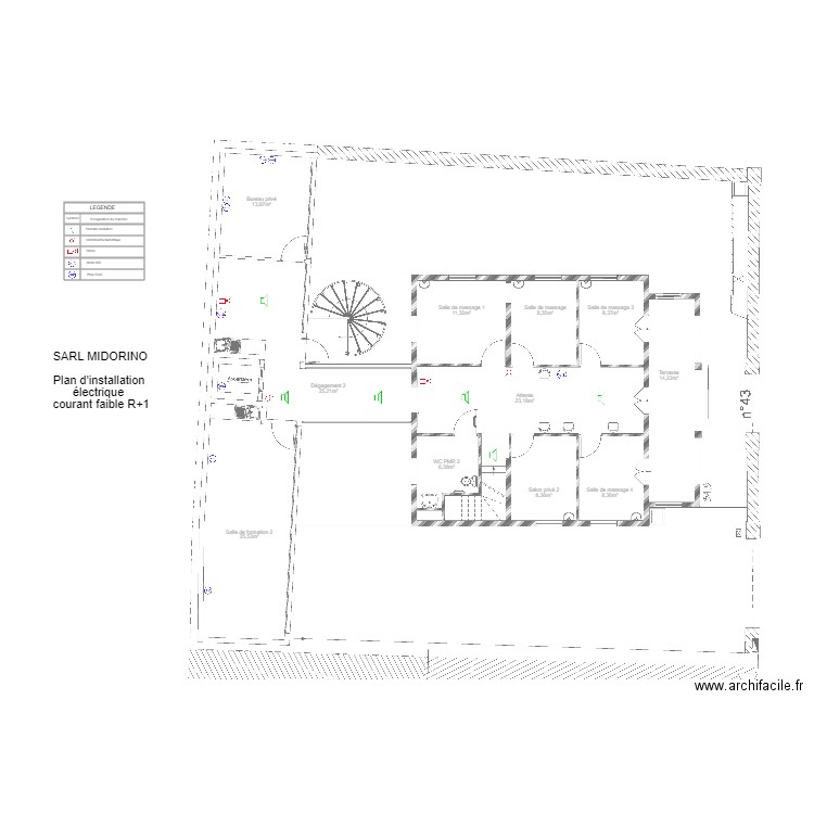 MIDORINO Courant faible R1. Plan de 0 pièce et 0 m2