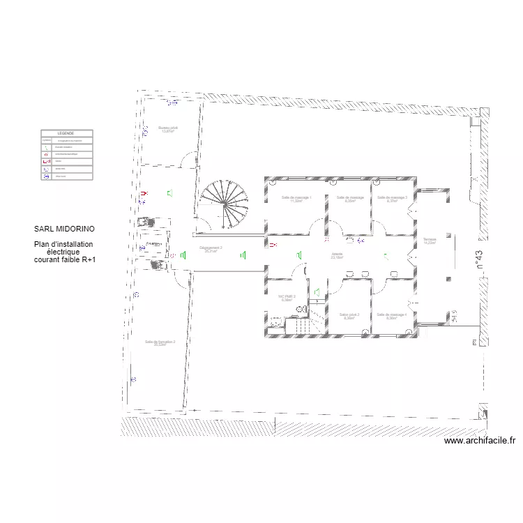 MIDORINO Courant faible R1. Plan de MIDORINO Courant faible R1. Plan de
