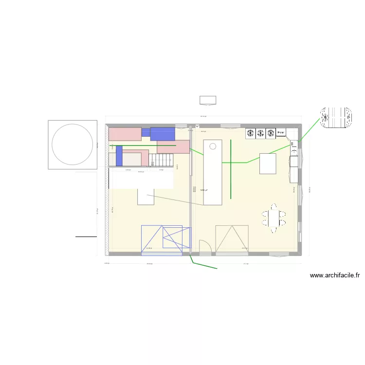 cabane a sucre simplifi&eacute;. Plan de 