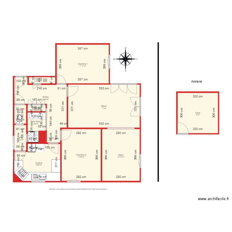 BI 3803 coté. Plan de 0 pièce et 0 m2