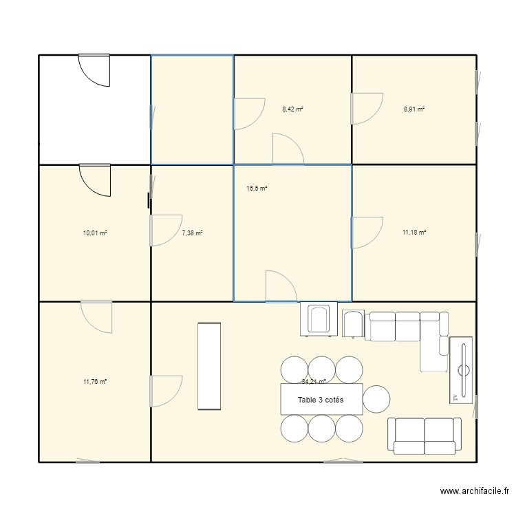 chez moi. Plan de 0 pièce et 0 m2