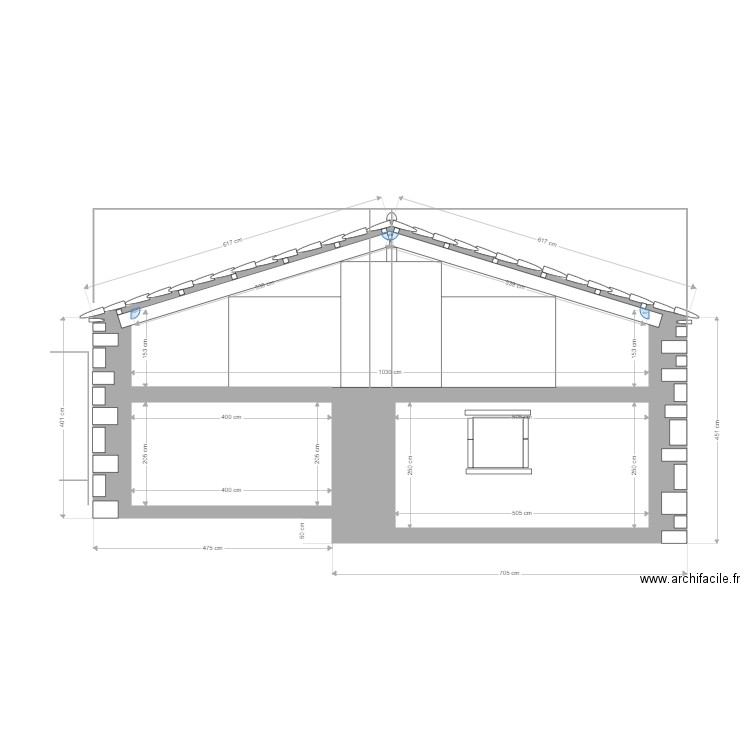 BERGERIE PIGNON OUEST 10. Plan de 3 pièces et 45 m2